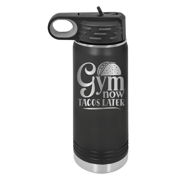 Gym Now, Tacos Later - 20oz Polar Camel Tumbler - Sip in Style! image 1