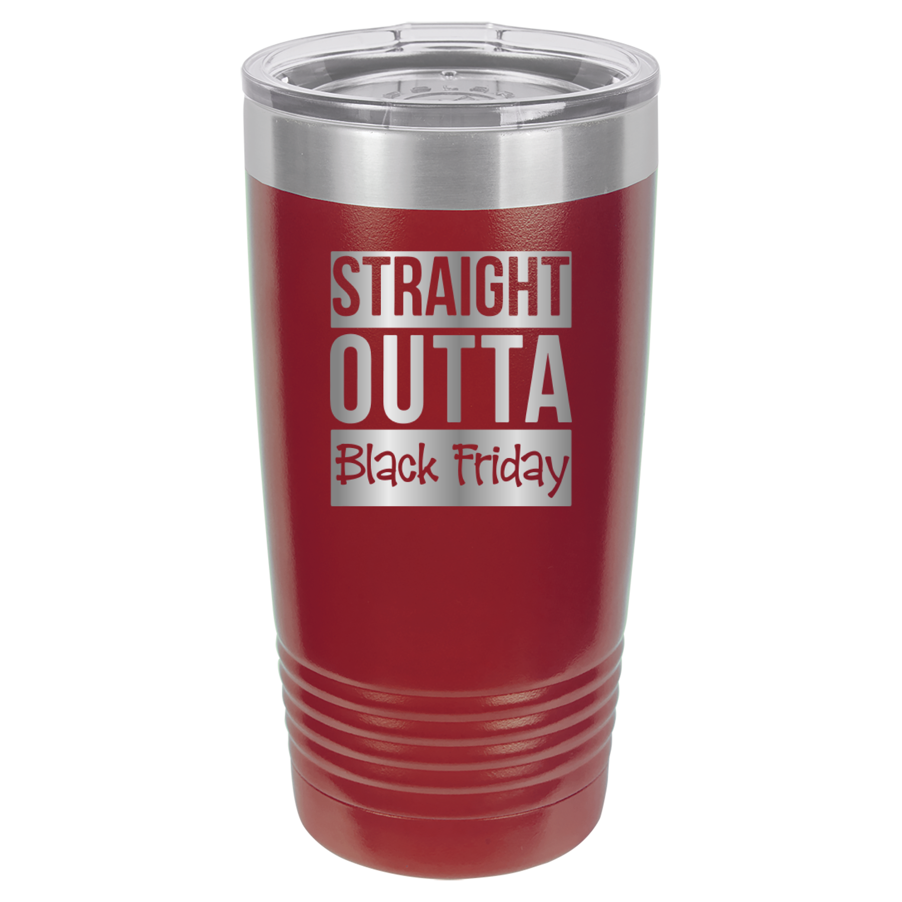 Straight Outta Black Friday - 20oz Polar Camel Tumbler - Maroon image