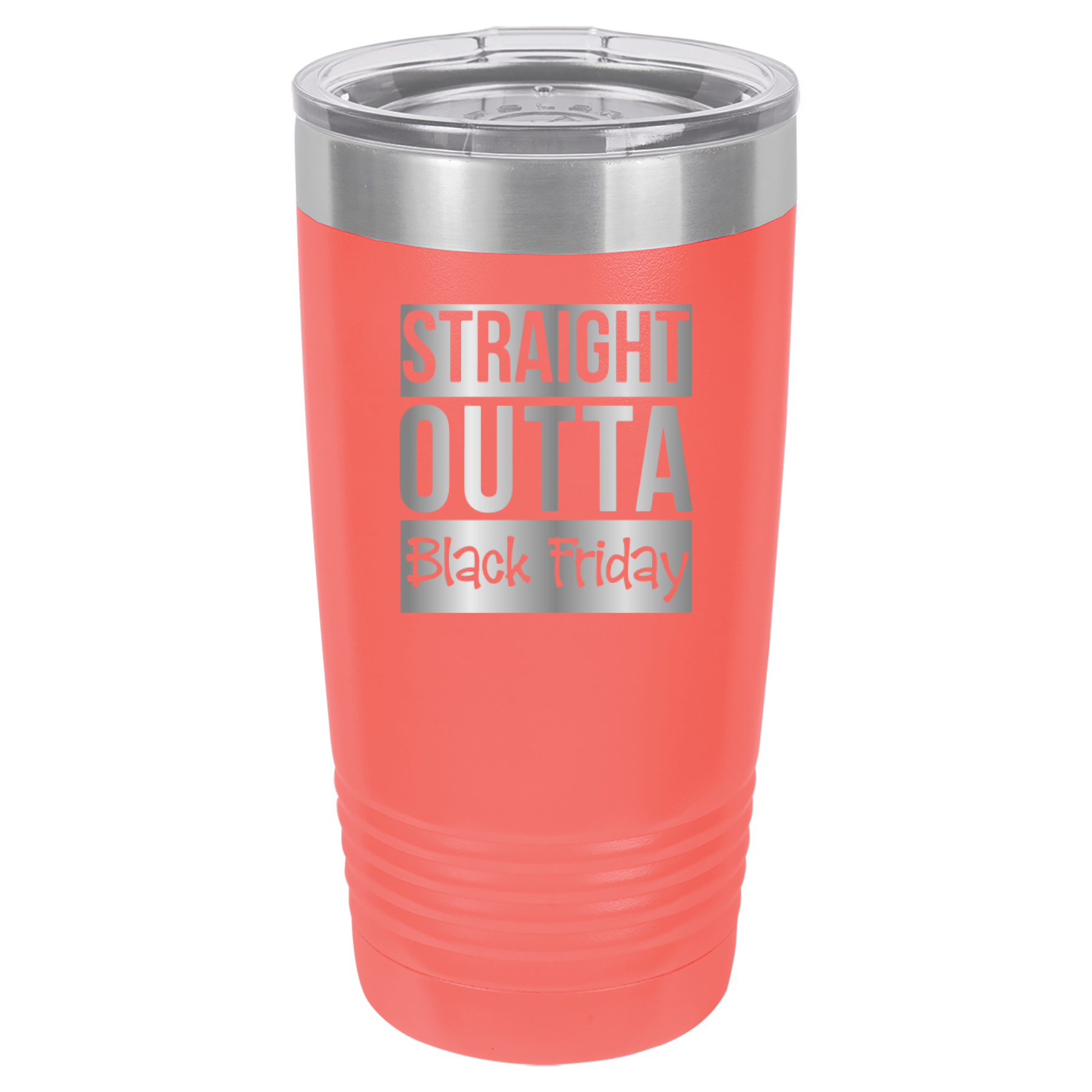 Straight Outta Black Friday - 20oz Polar Camel Tumbler - Coral image