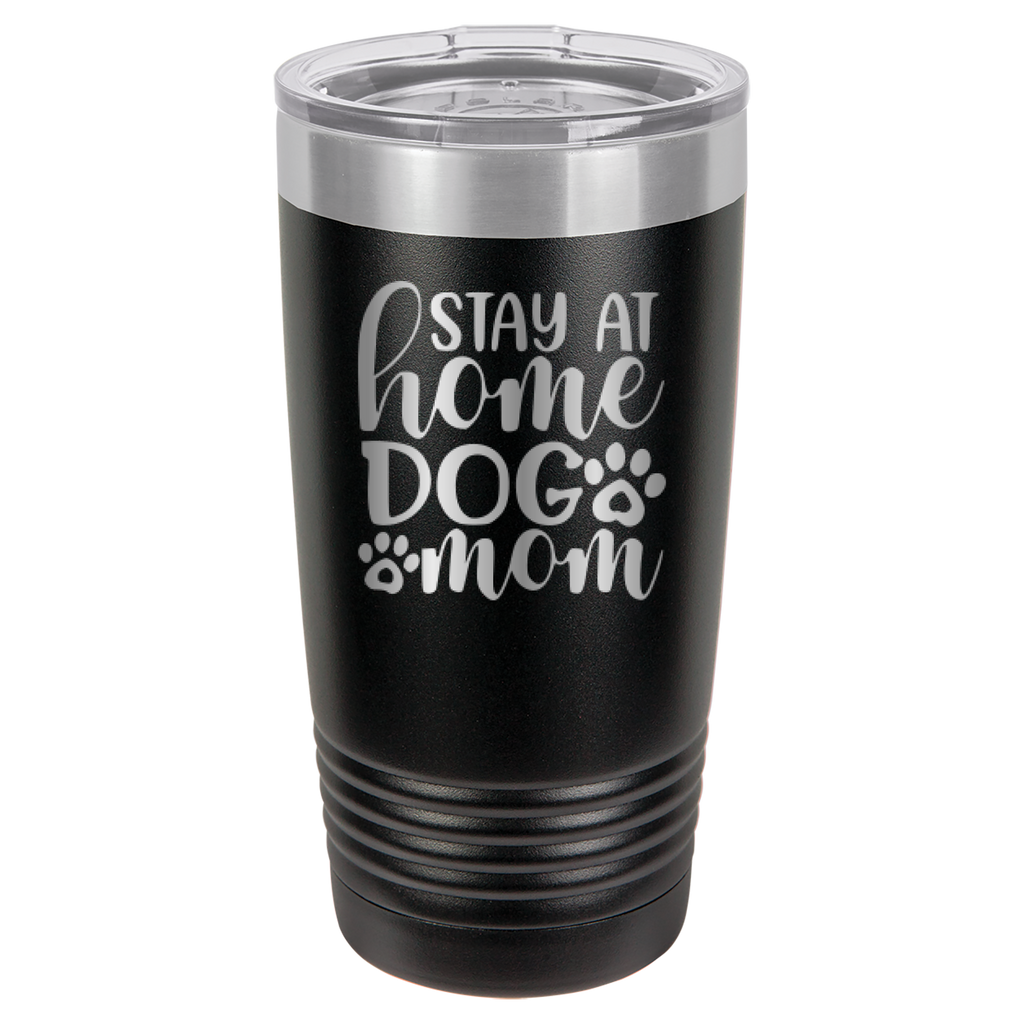 Stay At Home Dog Mom - 20oz Polar Camel Tumbler - Black image