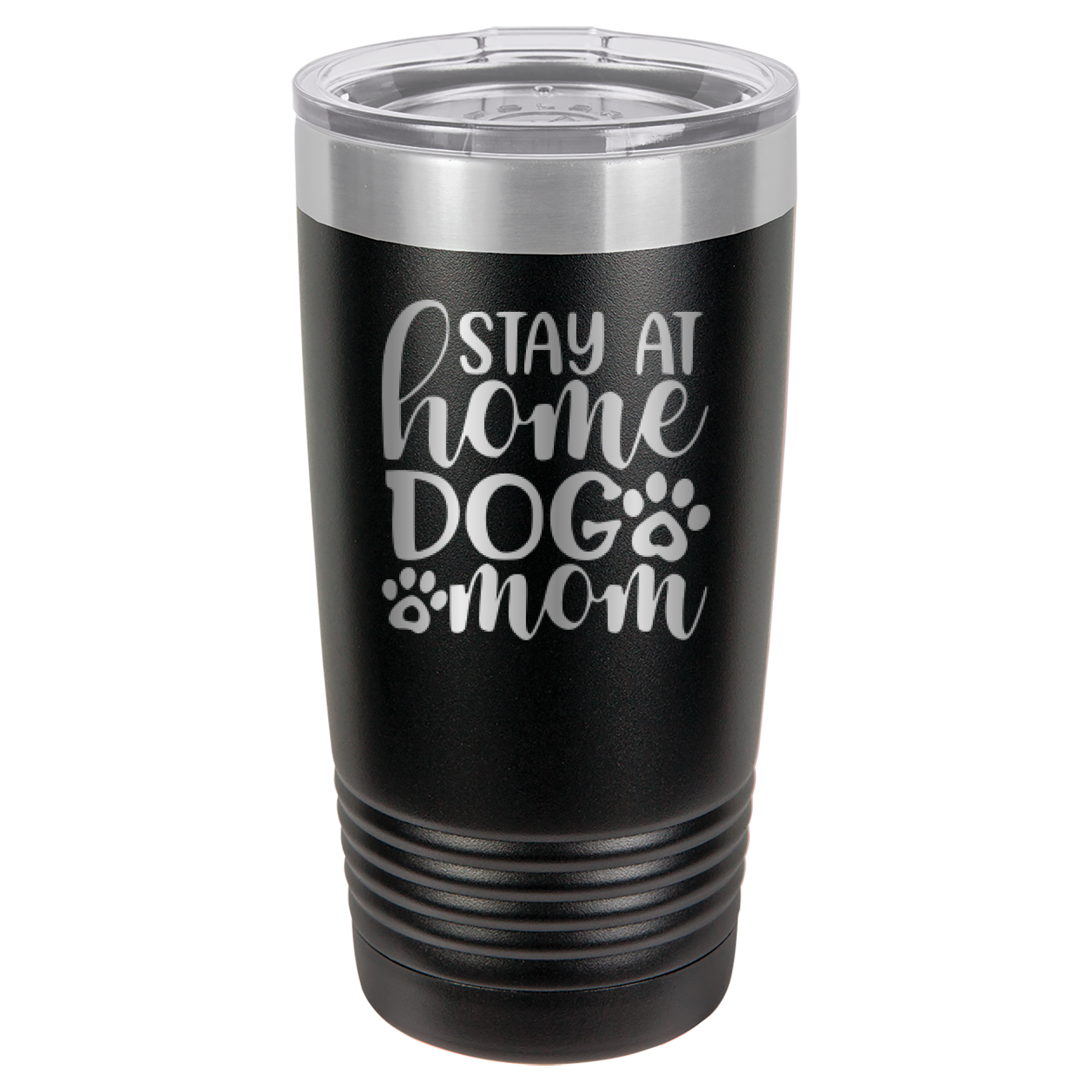 Stay At Home Dog Mom - 20oz Polar Camel Tumbler - Black image