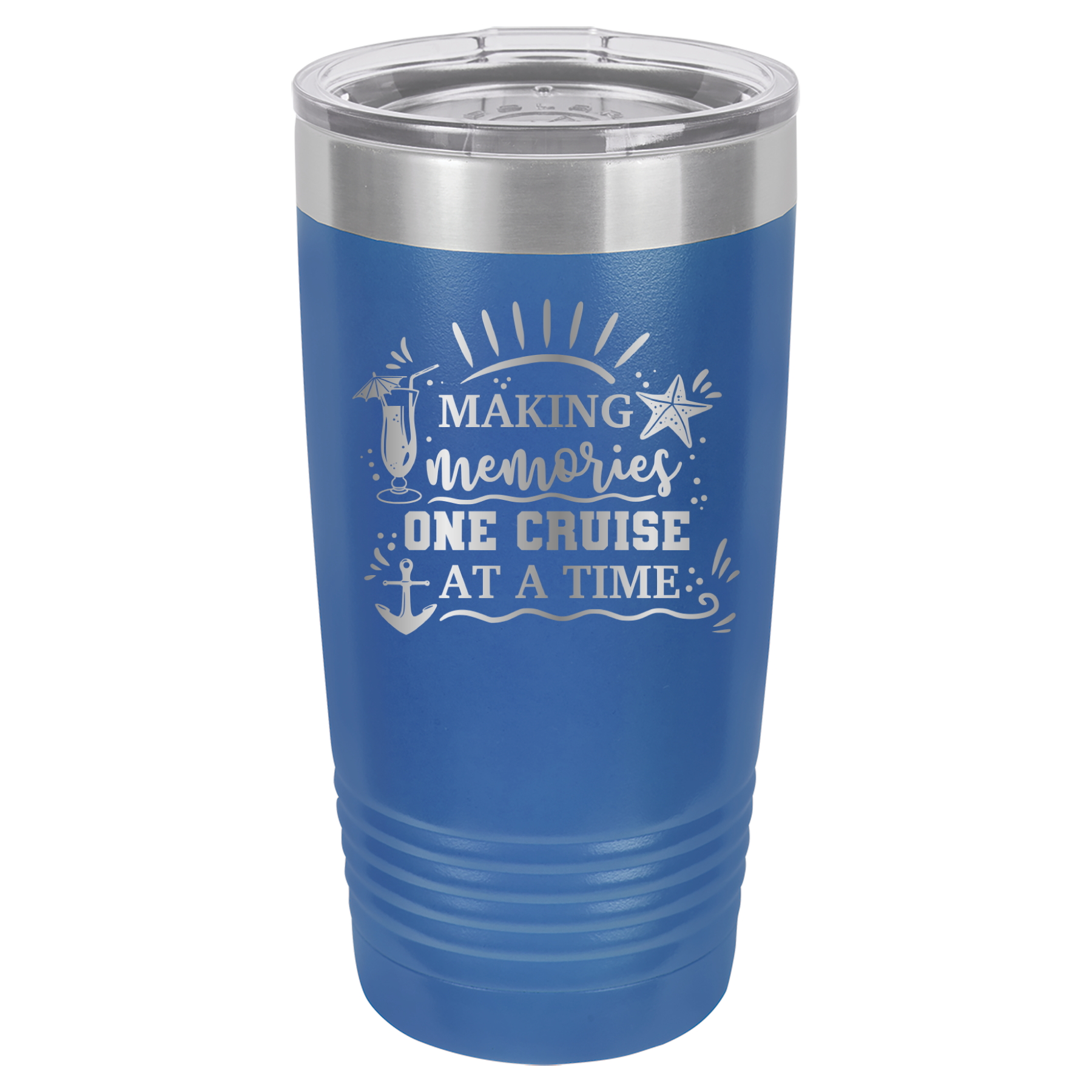 Making Memories One Cruise At A Time - 20oz Polar Camel Tumbler - Royal Blue image