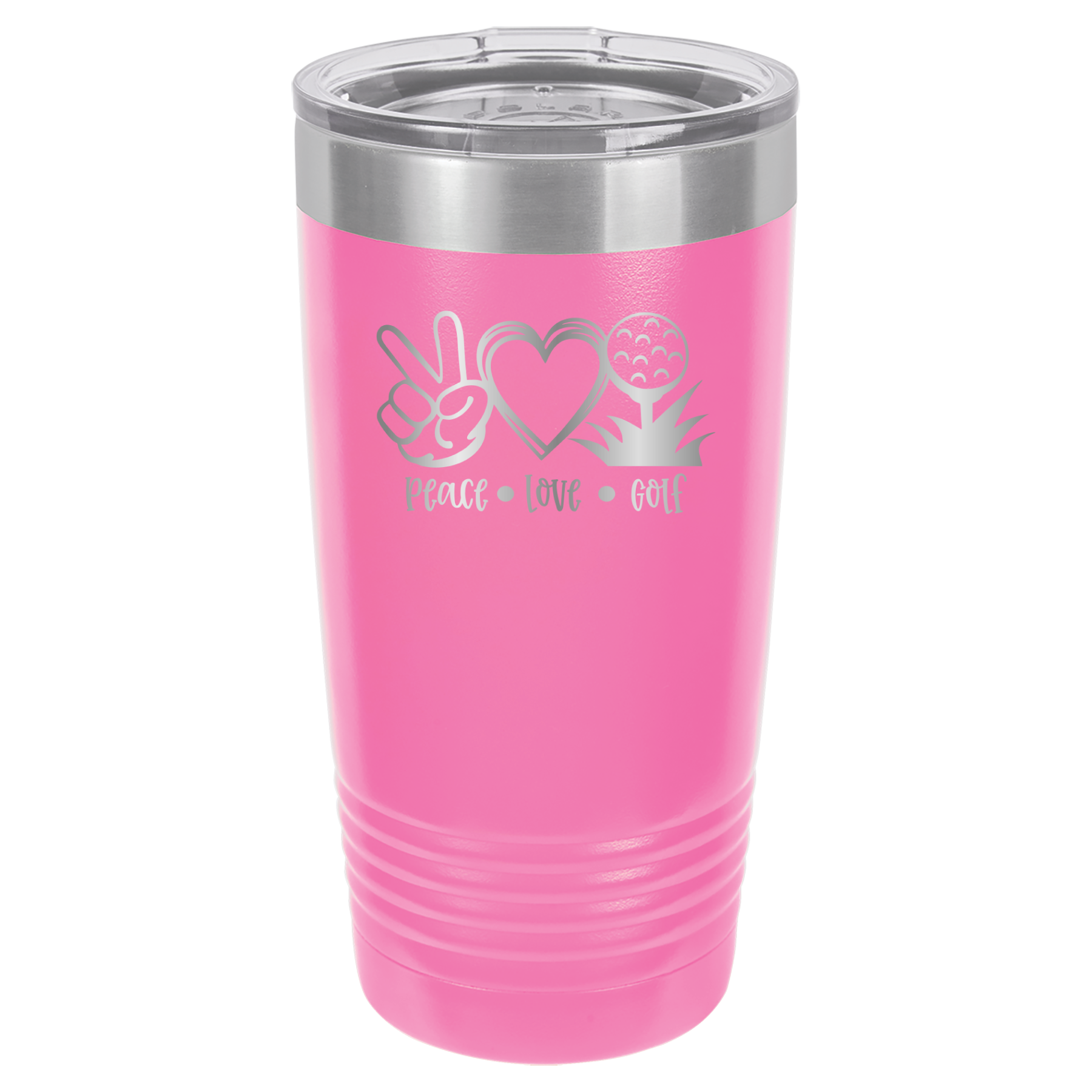 Peace, Love, Golf - 20oz Polar Camel Tumbler image 12