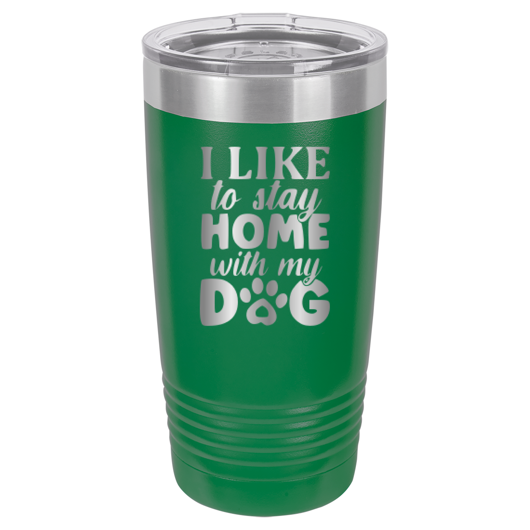 I Like To Stay Home With My Dog - 20oz Polar Camel Tumbler image 13
