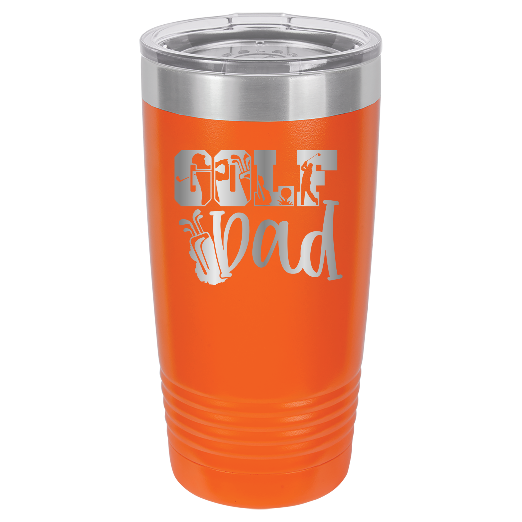 Golf Dad - 20oz Polar Camel Tumbler - Orange image