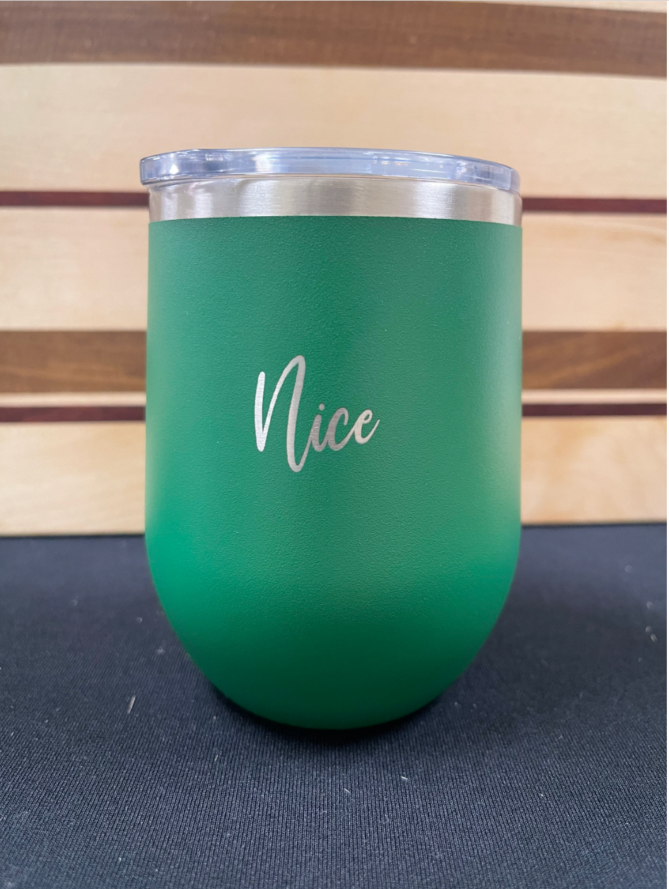 Naughty and Nice Stemless Wine Tumbler Set for Christmas image 2