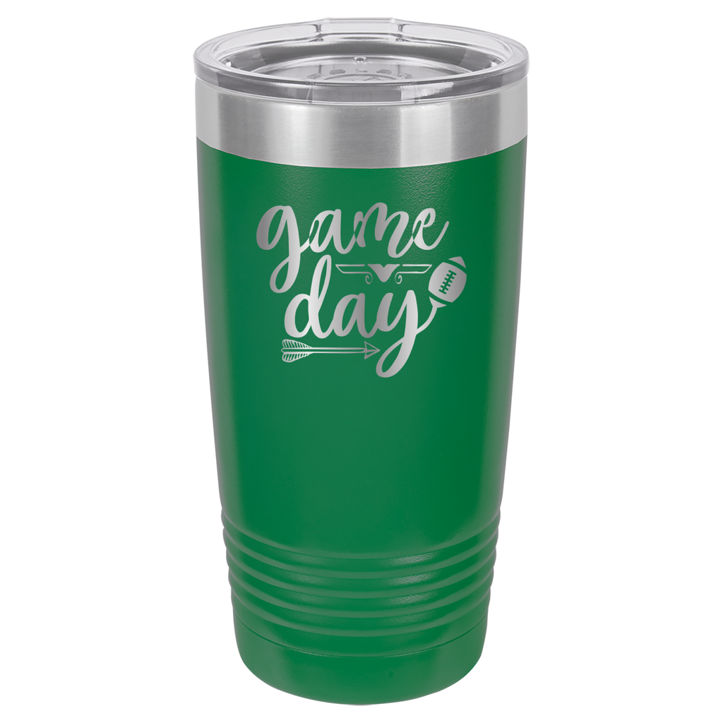 Game Day - Football - 20oz Polar Camel Tumbler - Green image