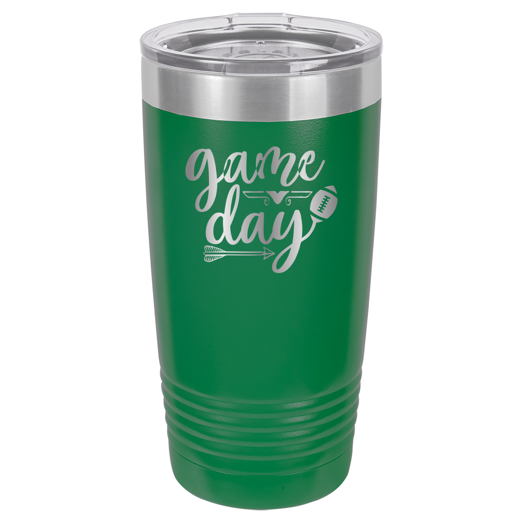 Game Day - Football - 20oz Polar Camel Tumbler - Green image