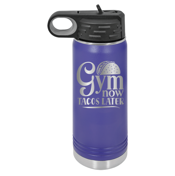 Gym Now, Tacos Later - 20oz Polar Camel Tumbler - Sip in Style! image 11