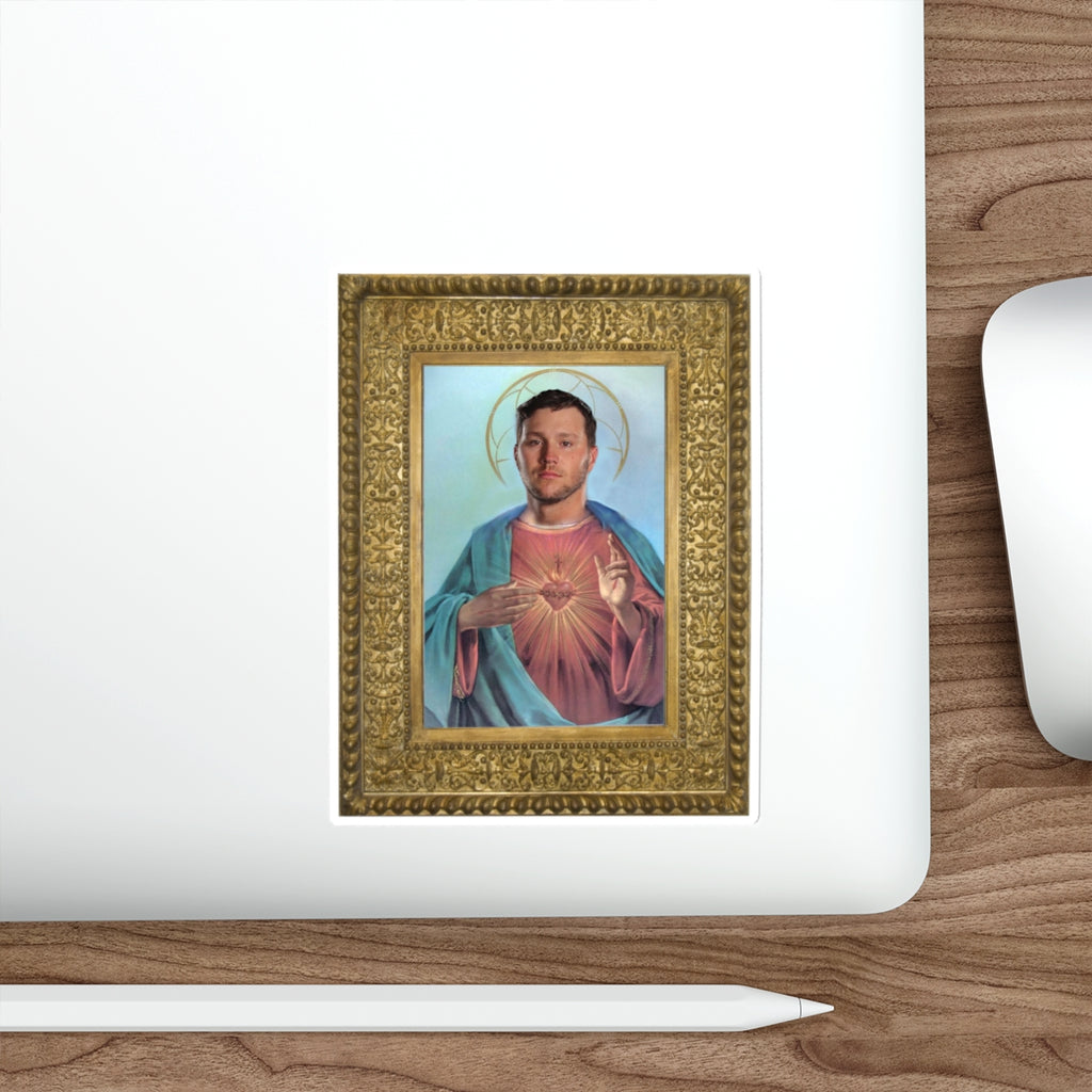 Framed Jesus Allen Sticker- Buffalo Bills Mafia