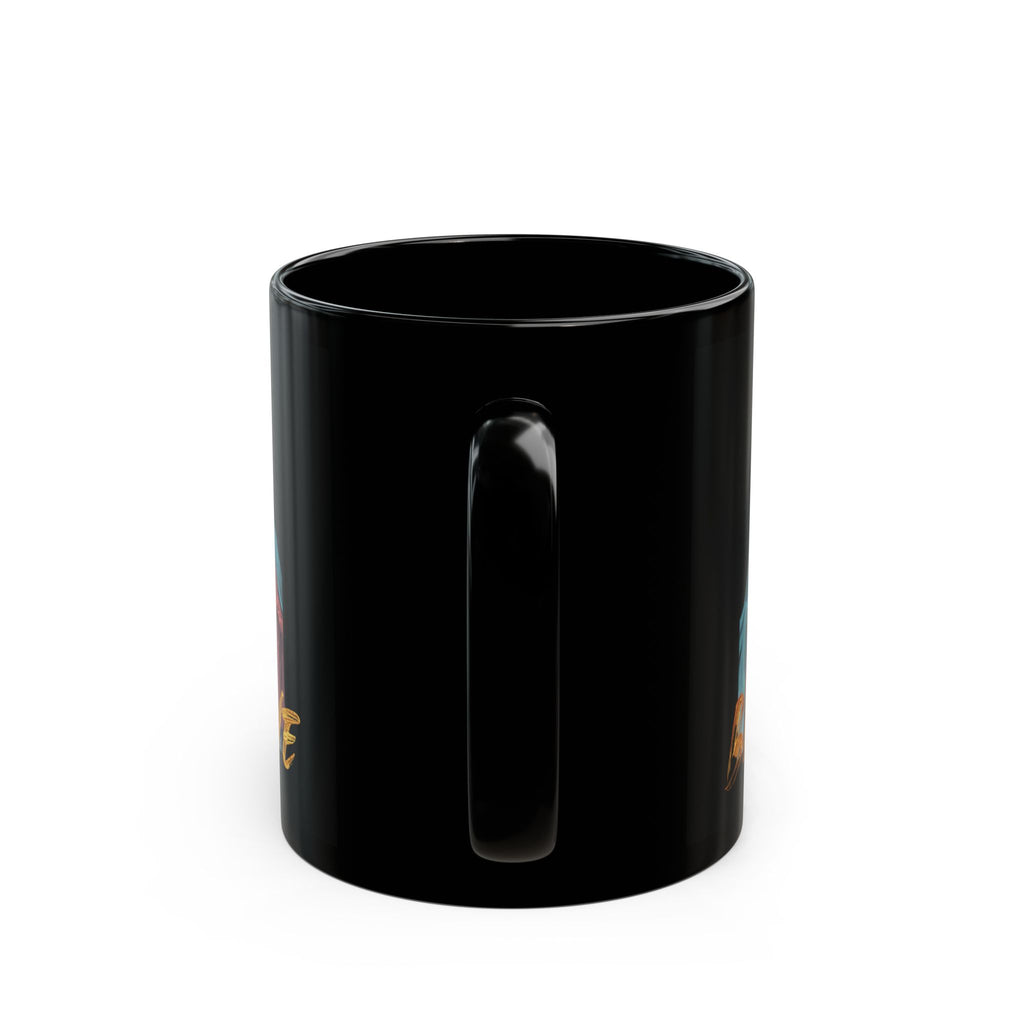 Funny Josh Allen as Jesus Black Mug (11oz) - Humorous Coffee Cup Gift, NFL Football Fan Decor, Buffalo Bills Quarterback Novelty
