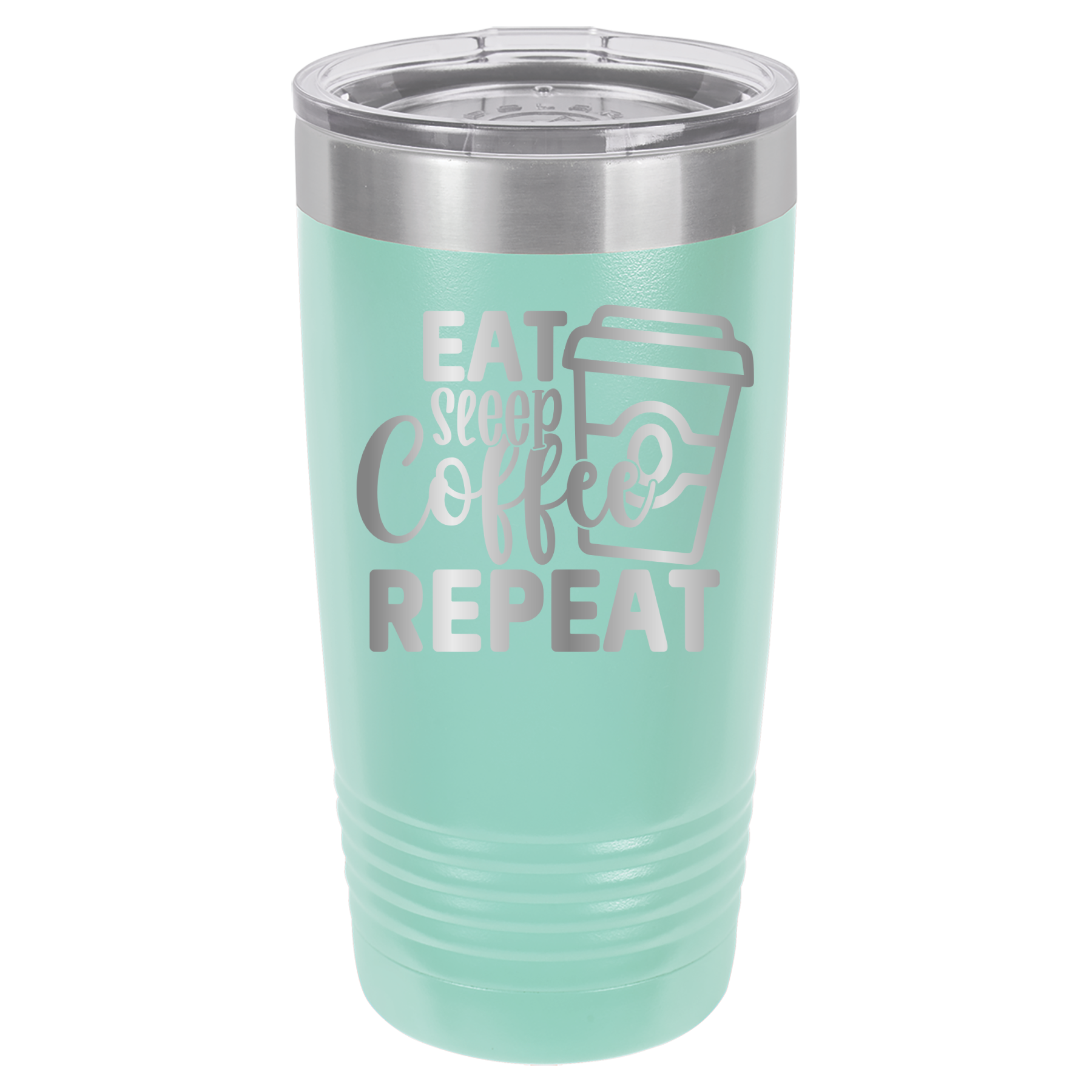 Eat, Sleep, Coffee, Repeat - 20oz Polar Camel Tumbler - For Coffee Lovers! image 4