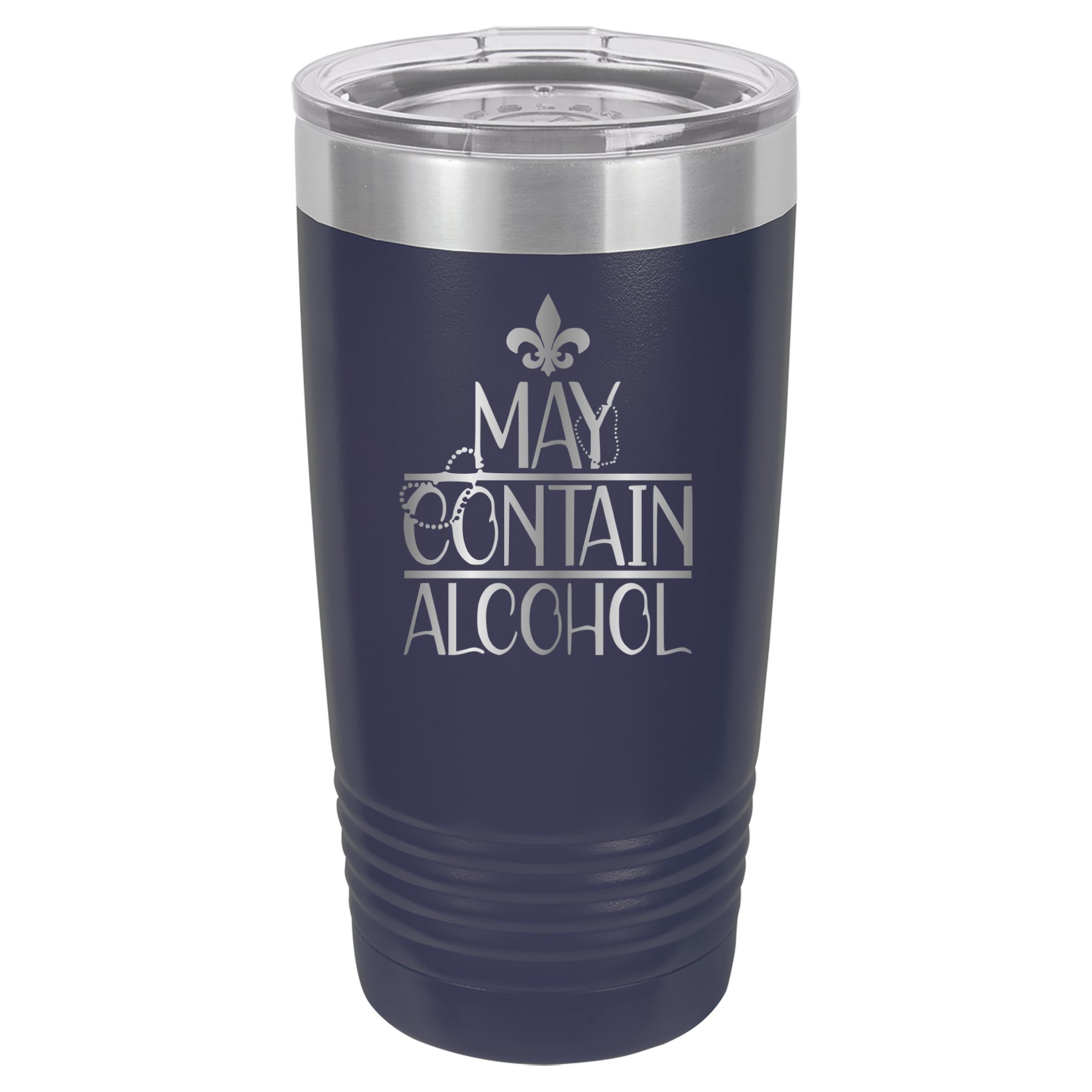 May Contain Alcohol - Mardi Gras, New Orleans, NOLA - 20oz Polar Camel Tumbler image 9