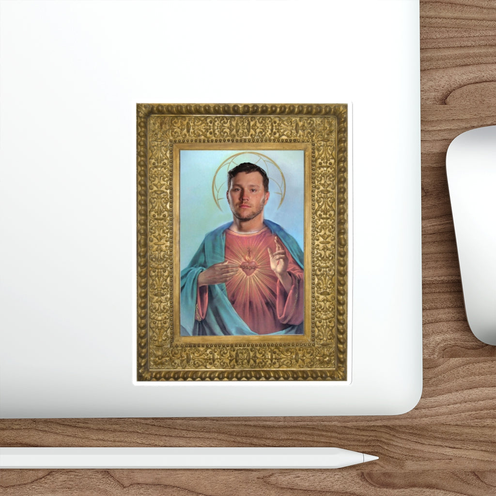 Framed Jesus Allen Sticker- Buffalo Bills Mafia