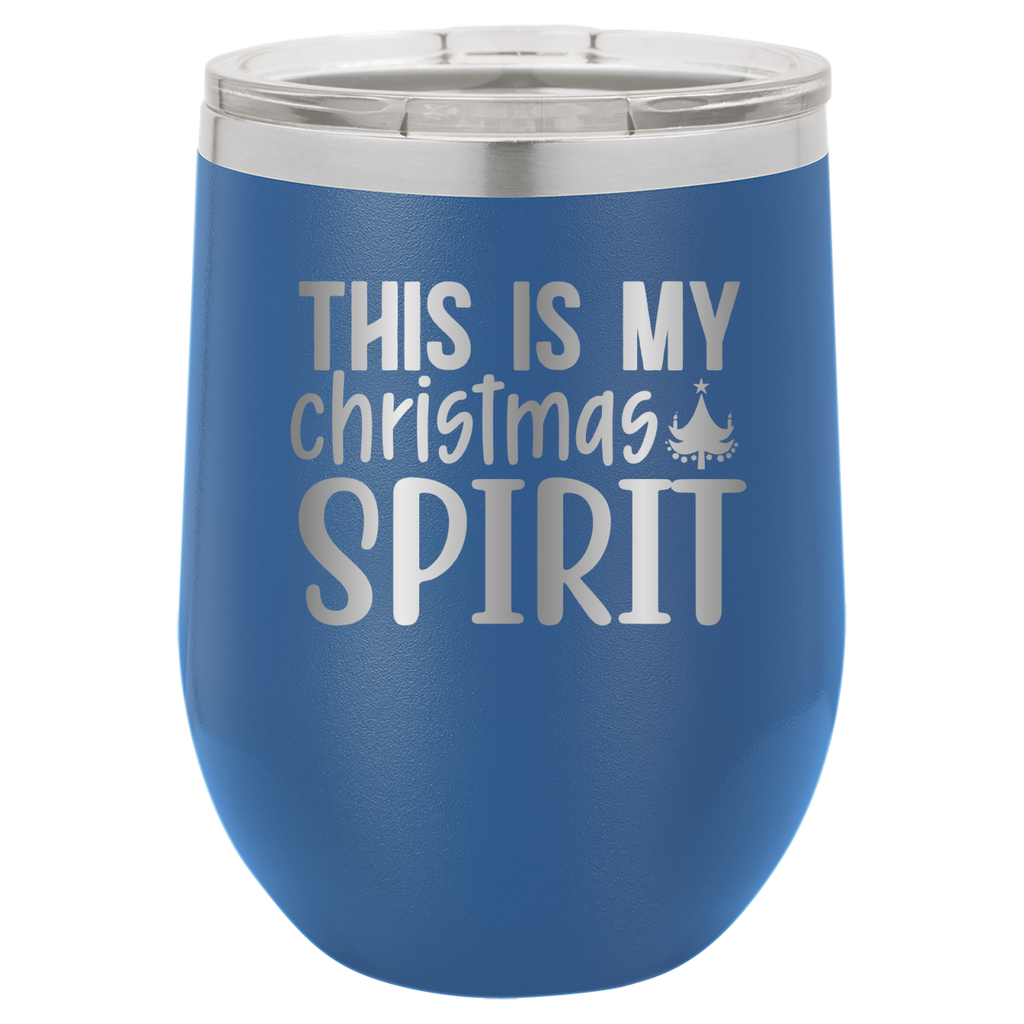 This Is My Christmas Spirit - 12oz Polar Camel Wine Tumbler image 13