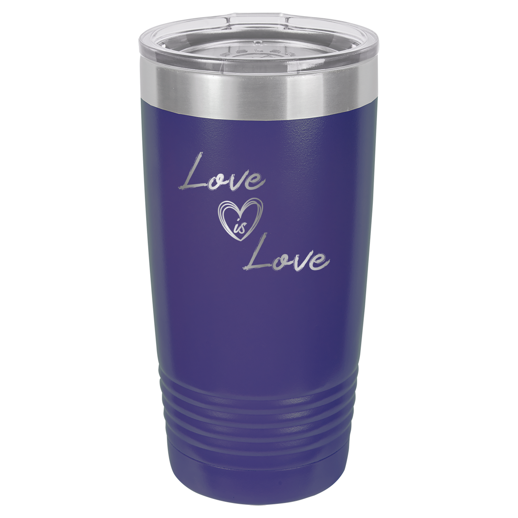 Love is Love - 20oz Polar Camel Tumbler - Pride - Purple image