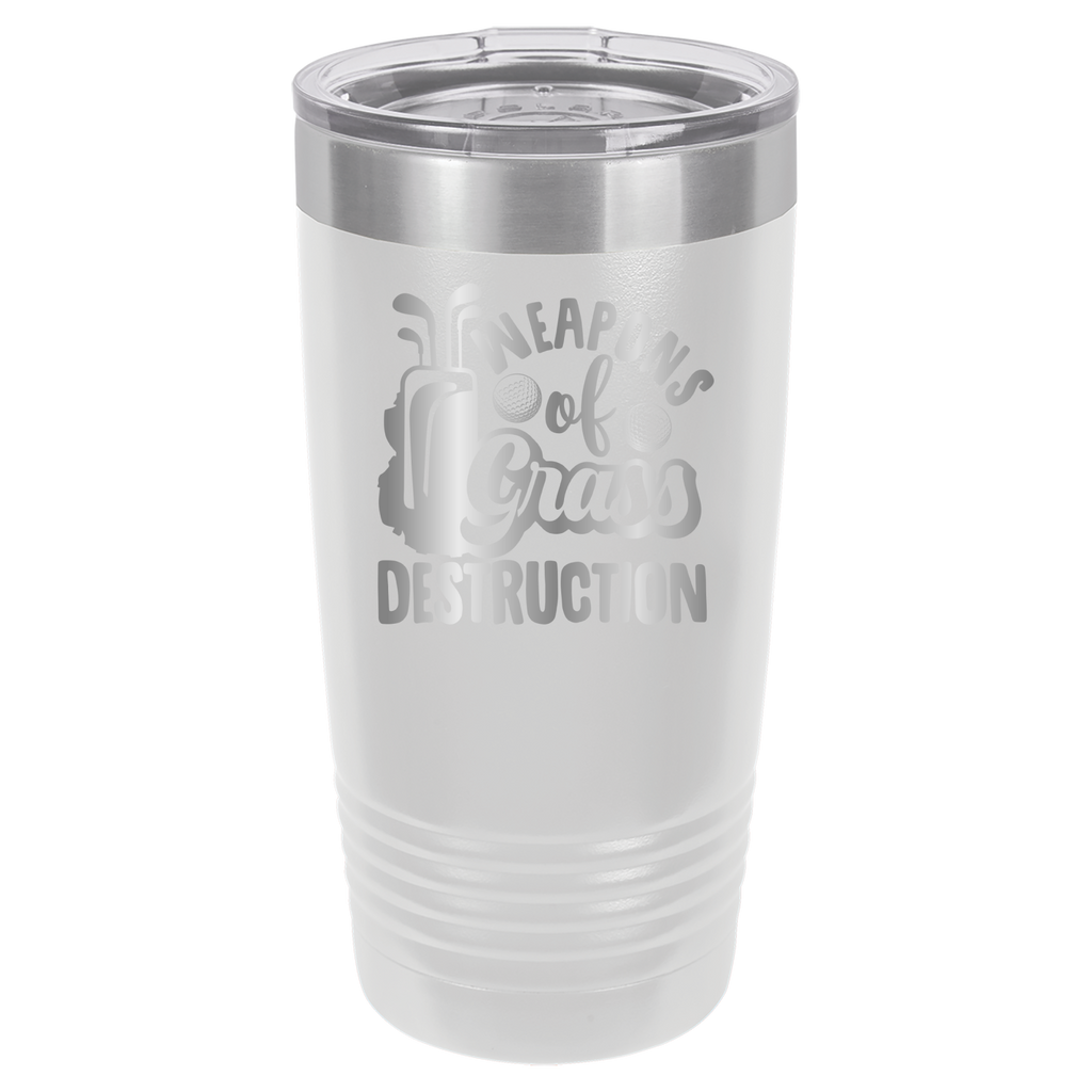 Weapons of Grass Destruction - Golf - 20oz Polar Camel Tumbler - White image