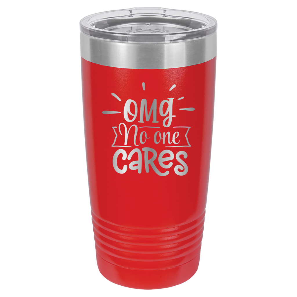 OMG No One Cares - 20oz Polar Camel Tumbler image 1