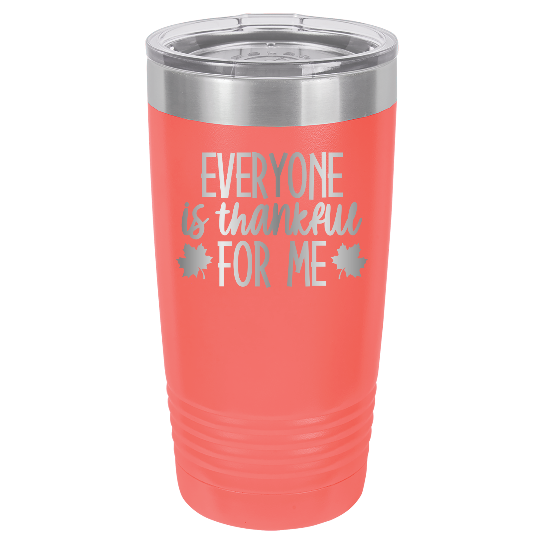 Everyone Is Thankful For Me - 20oz Polar Camel Tumbler - Coral image