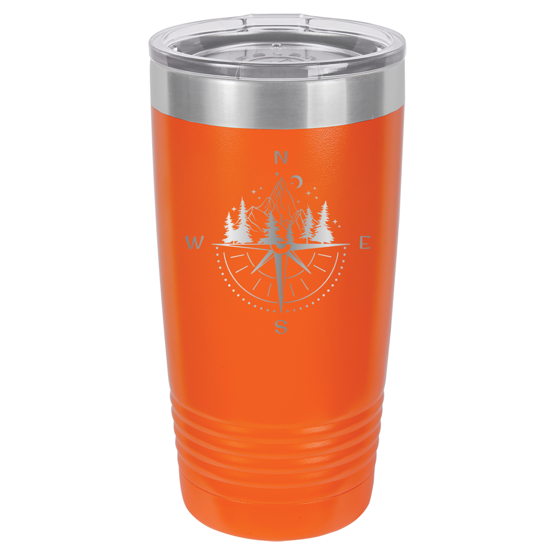Compass, Map, or Adventure - 20oz Polar Camel Tumbler - Orange image