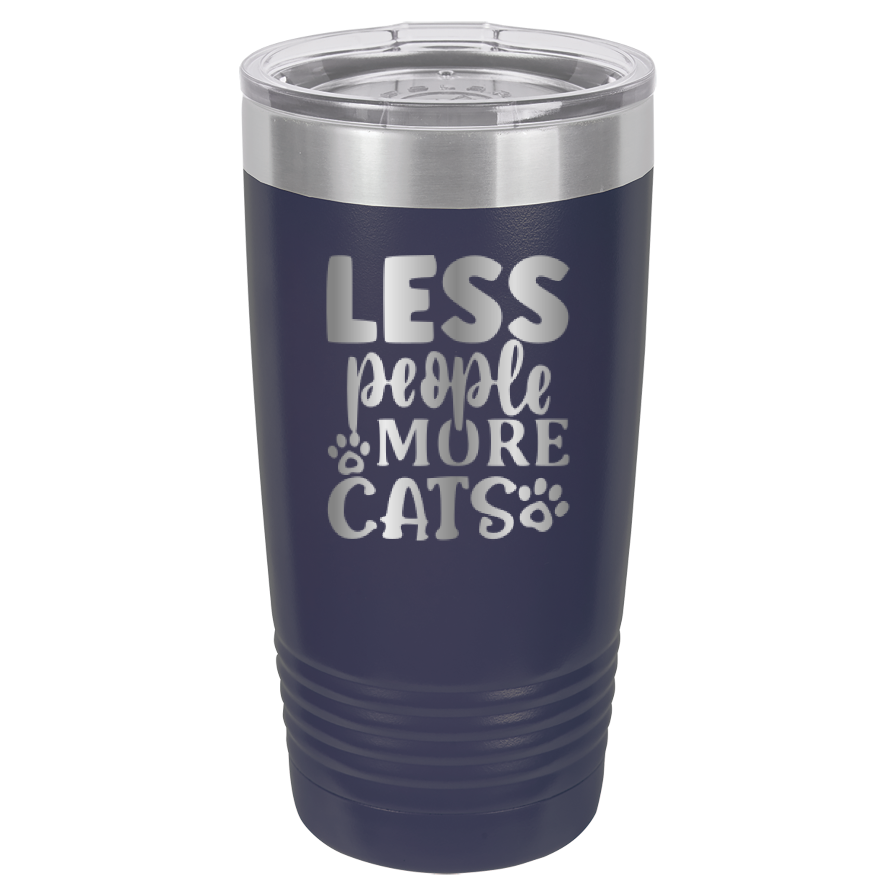 Less People More Cats - 20oz Polar Camel Tumbler image 9