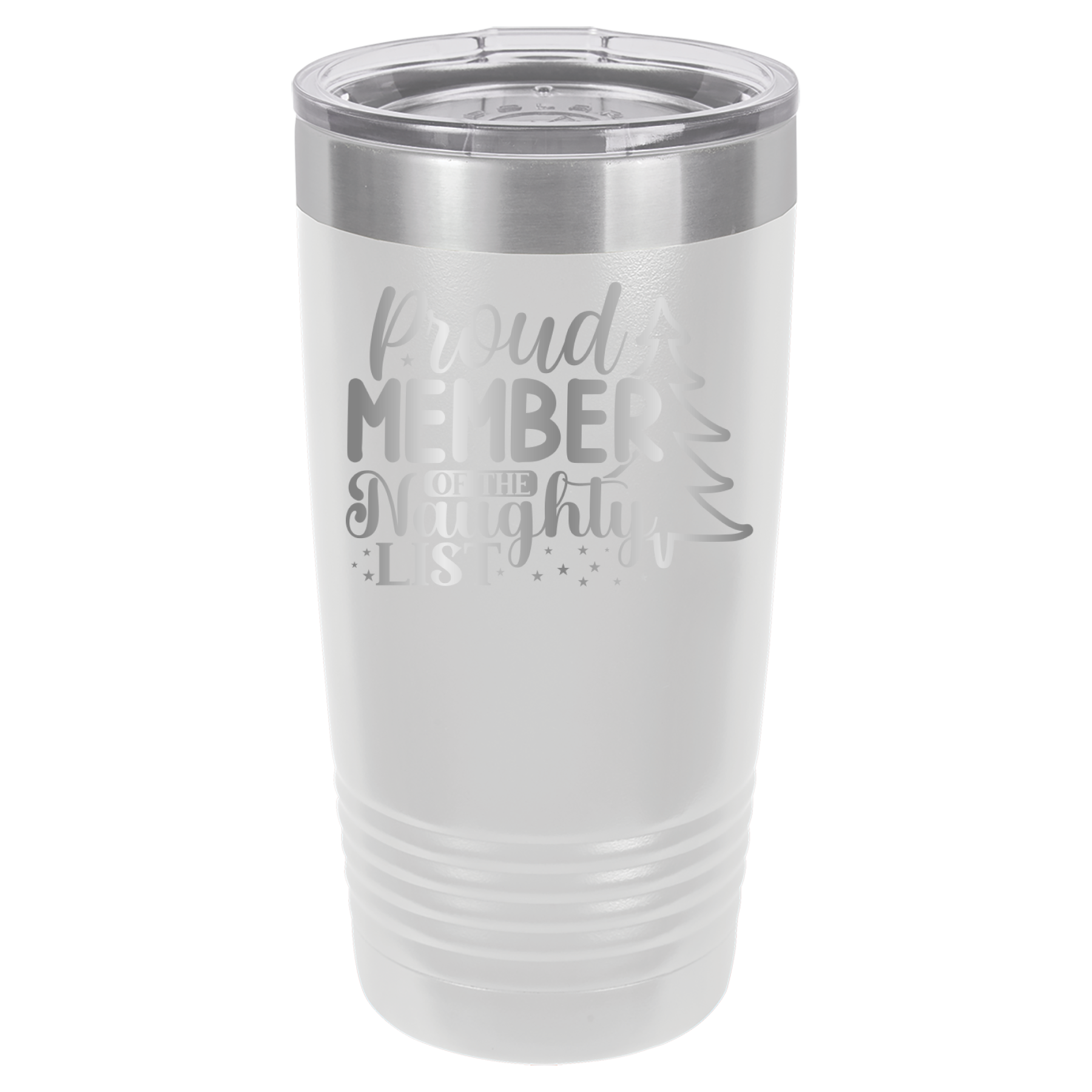 Proud Member of the Naughty List - 20oz Polar Camel Tumbler - White image