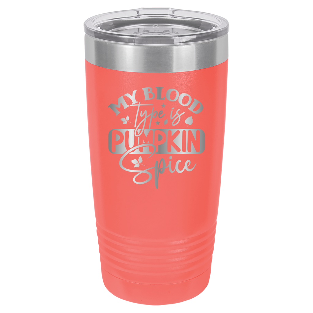 My Blood Type Is Pumpkin Spice - 20oz Polar Camel Tumbler image 3