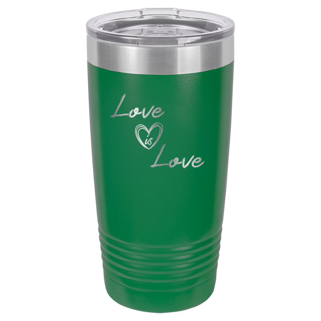 Love is Love - 20oz Polar Camel Tumbler - Pride - Green image