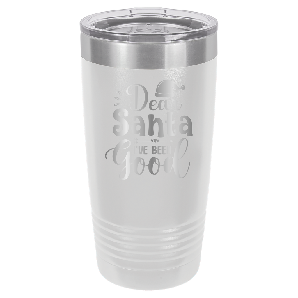 Dear Santa I've Been Good - 20oz Polar Camel Tumbler - White image