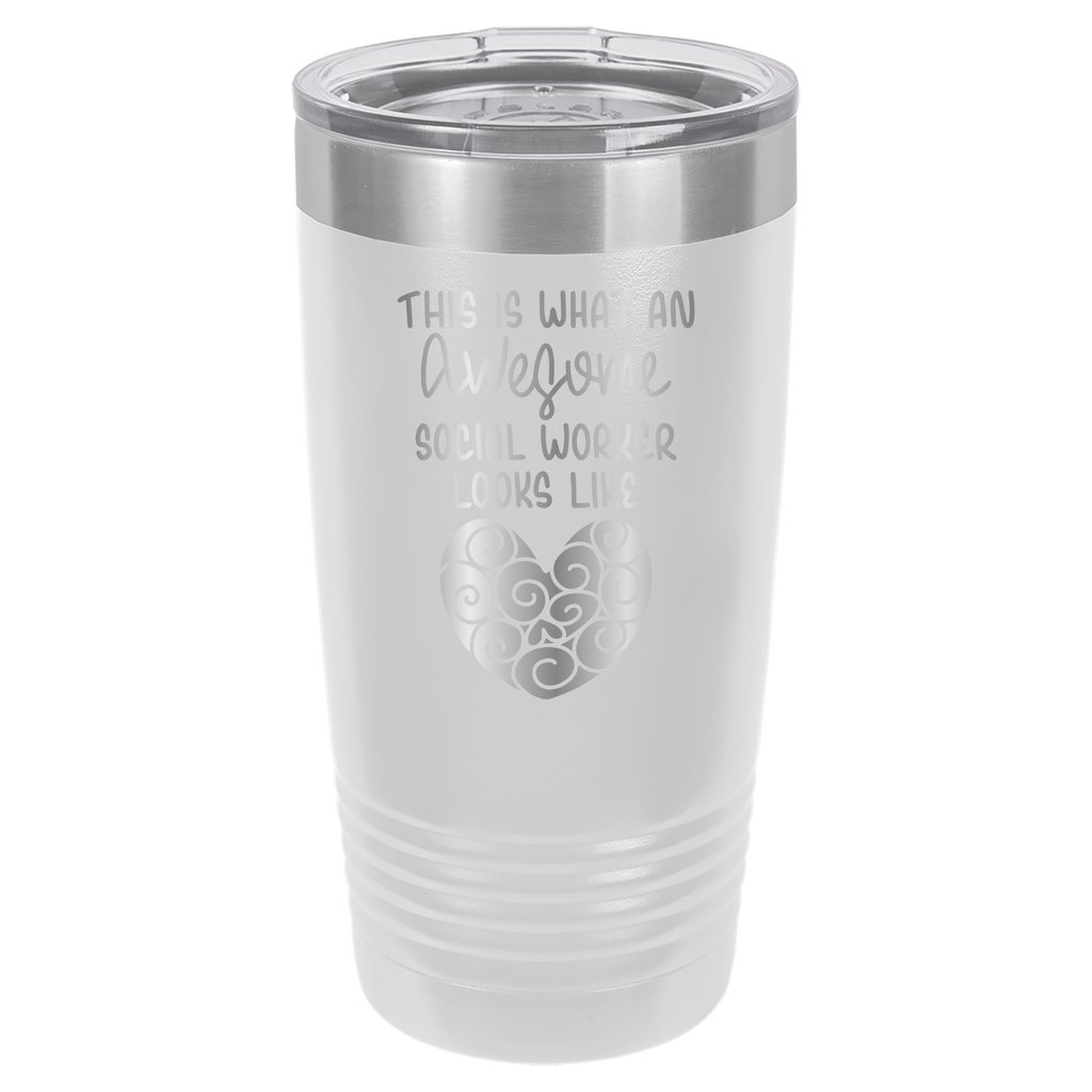 This Is What An Awesome Social Worker Looks Like - 20oz Polar Camel Tumbler image 3