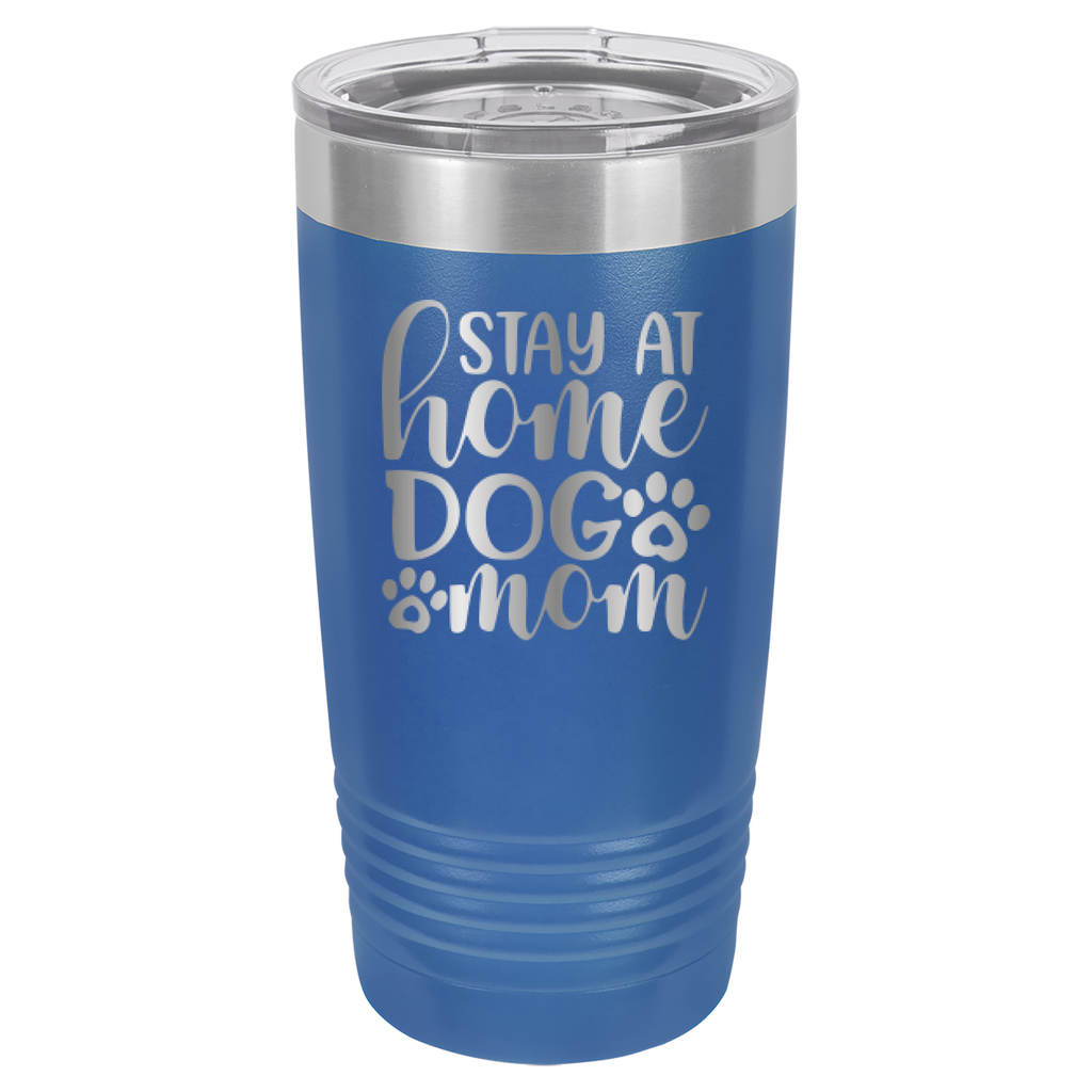 Stay At Home Dog Mom - 20oz Polar Camel Tumbler - Royal Blue image