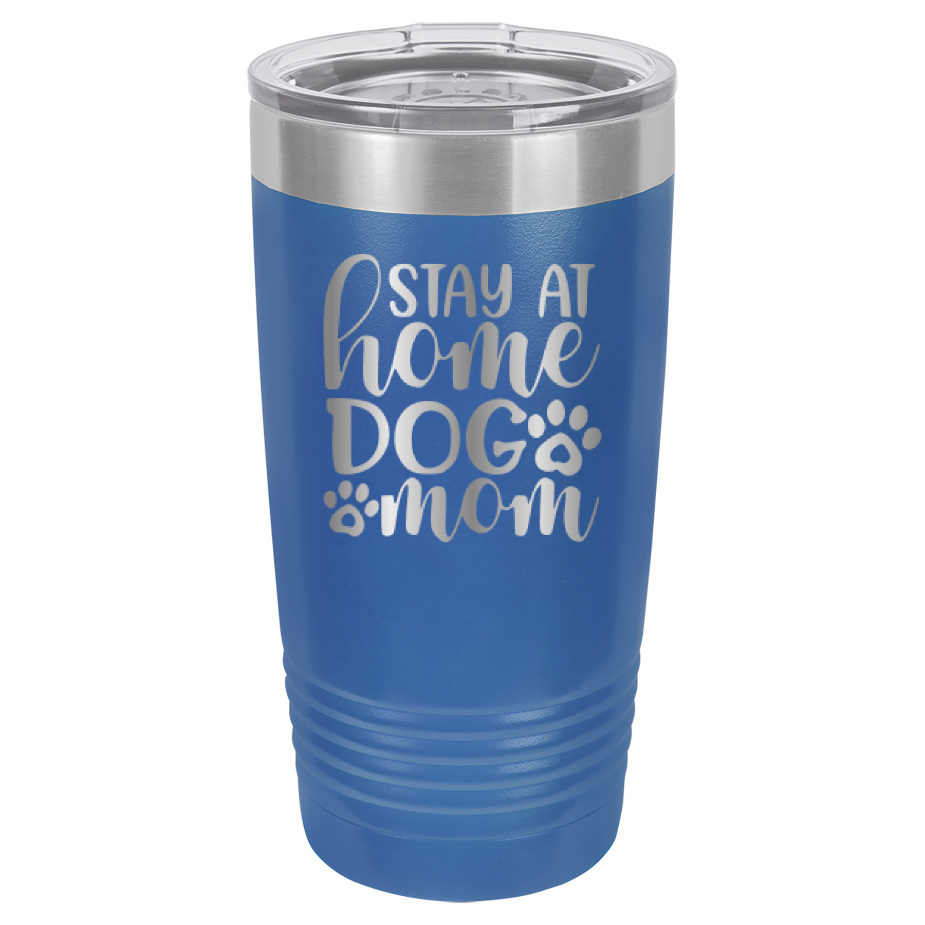 Stay At Home Dog Mom - 20oz Polar Camel Tumbler - Royal Blue image