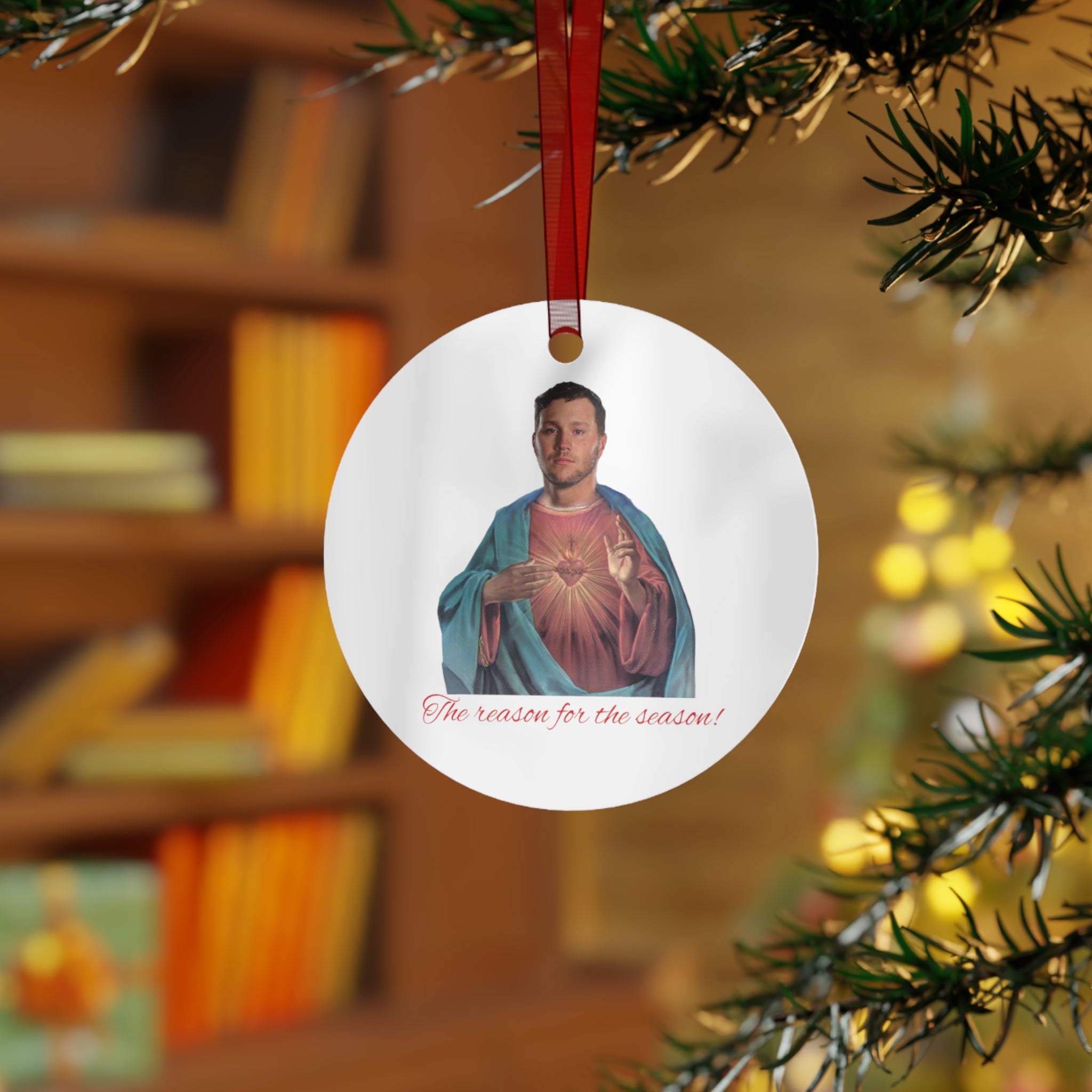 Josh Allen Metal Ornament- Bills