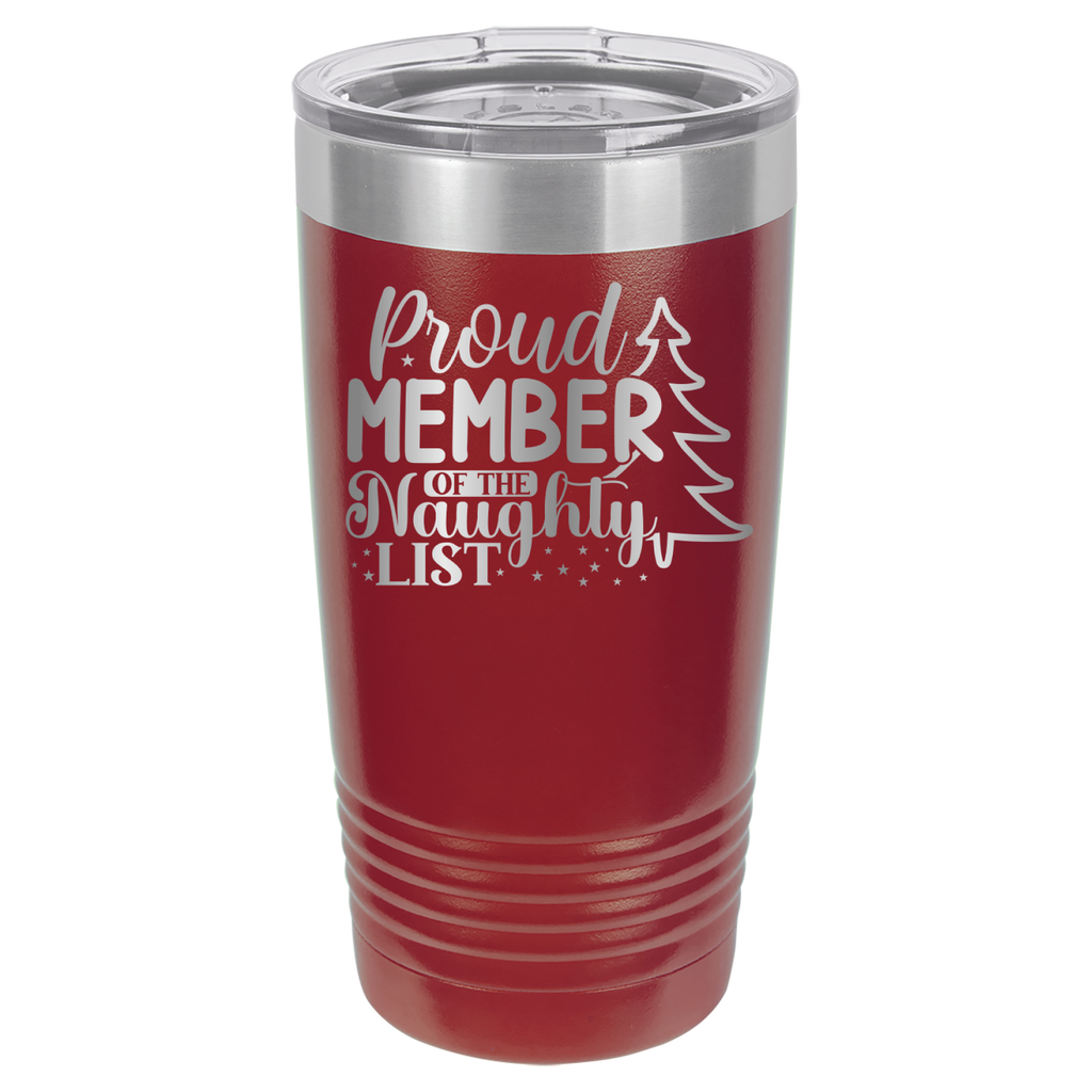 Proud Member of the Naughty List - 20oz Polar Camel Tumbler image 0