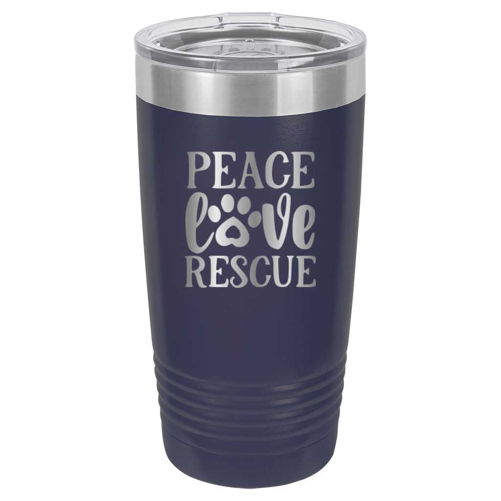 Peace, Love, Rescue - 20oz Polar Camel Tumbler image 9
