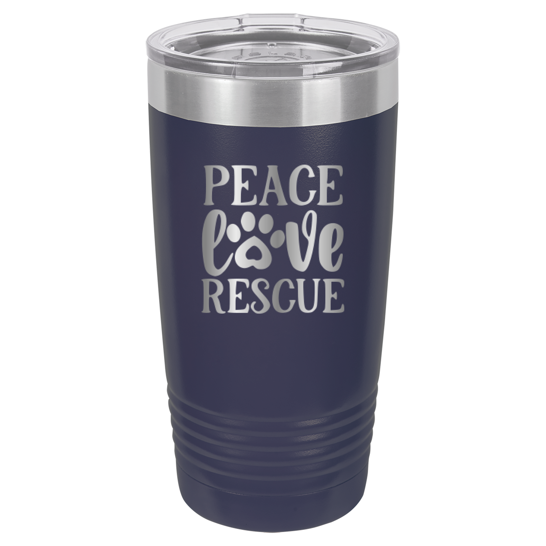 Peace, Love, Rescue - 20oz Polar Camel Tumbler image 9
