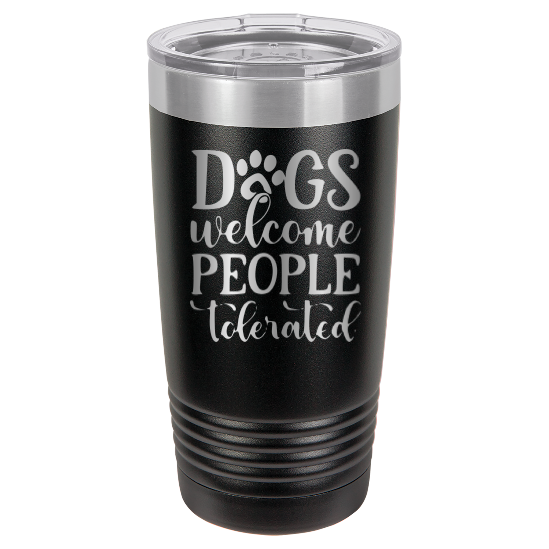 Dogs Welcome People Tolerated - 20oz Polar Camel Tumbler image 17