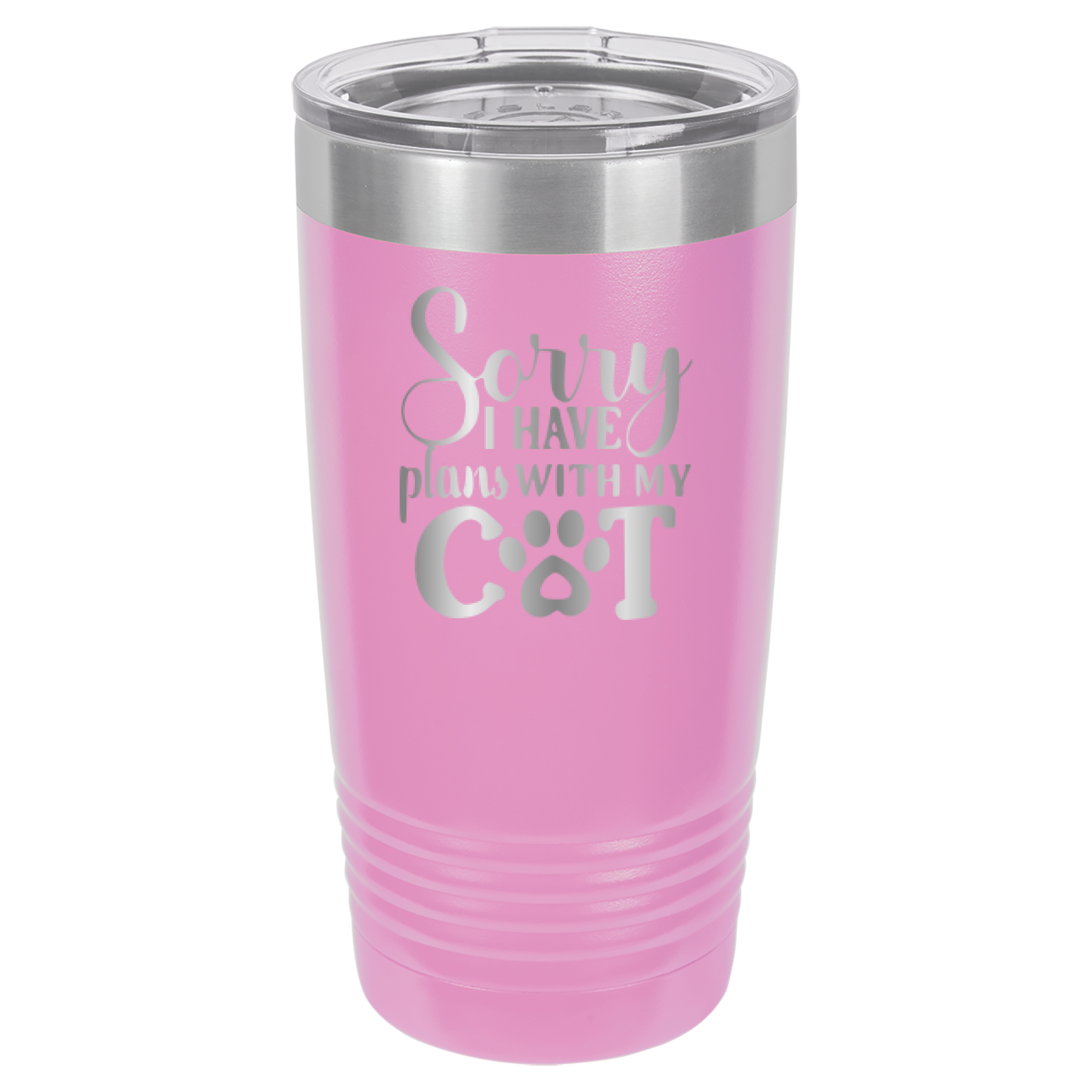 Sorry I Have Plans With My Cat - 20oz Polar Camel Tumbler image 11