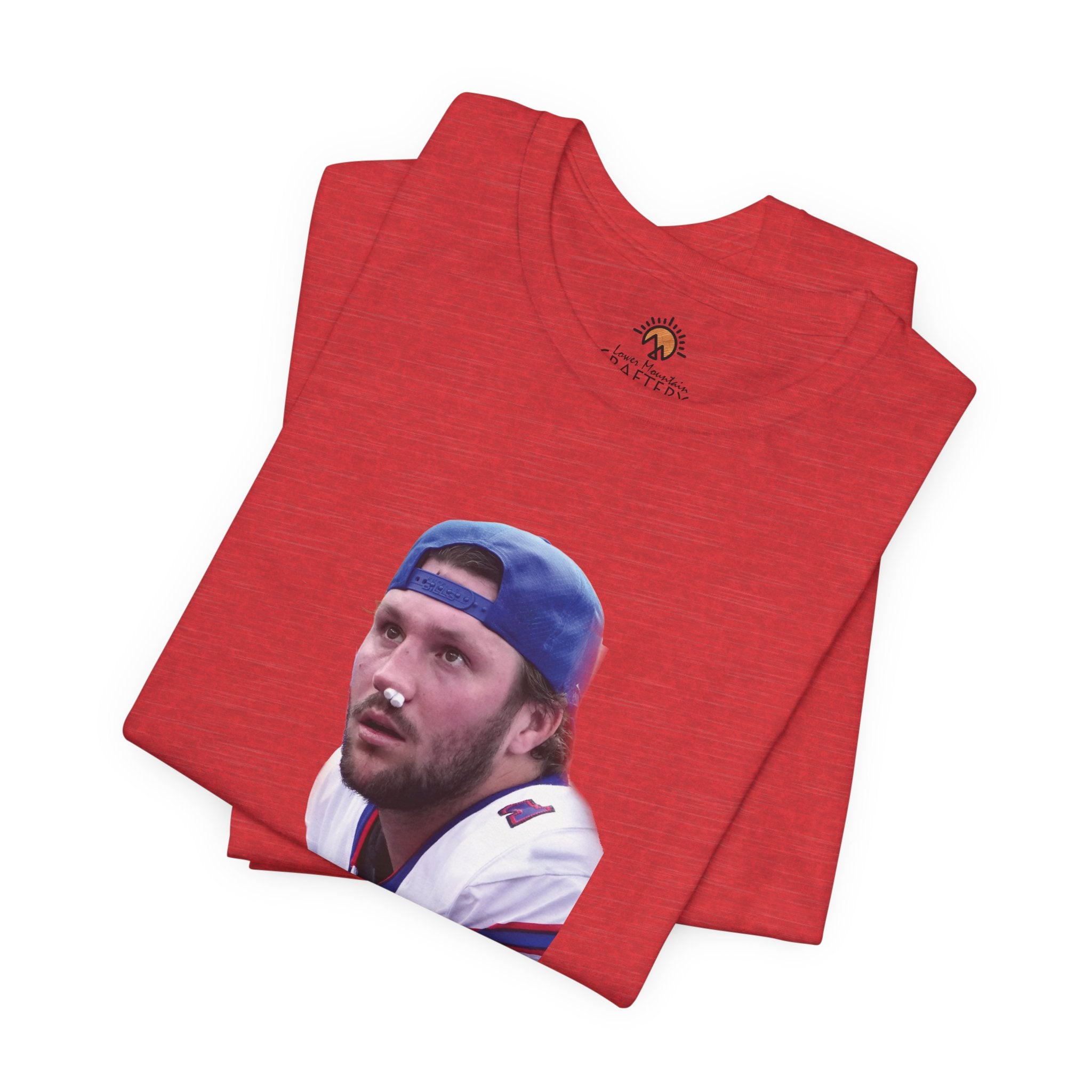 Josh Allen Football Guy Unisex Tee, Buffalo Bills Fan Gift, Short Sleeve T-Shirt, Game Day Shirt, Tough Quarterback Tee, Sports Fan Apparel