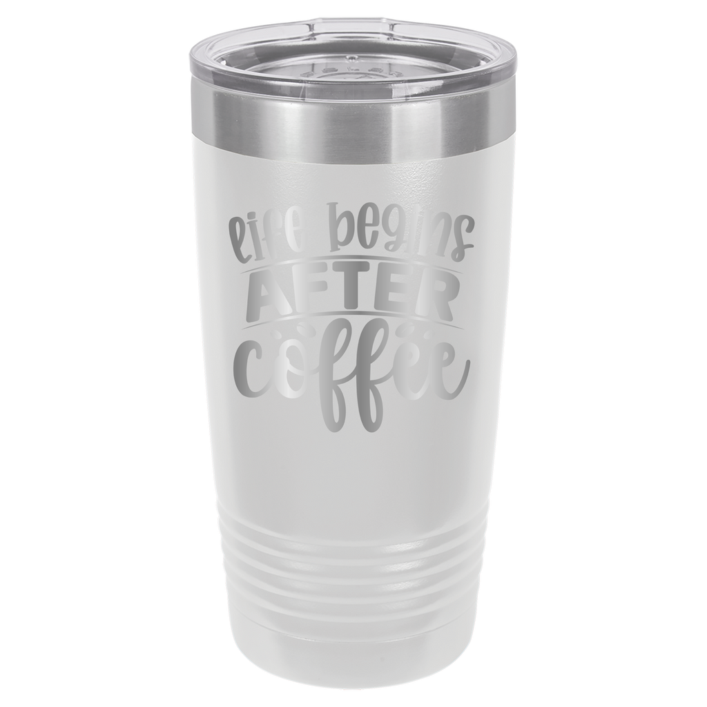 Life Begins After Coffee - 20oz Polar Camel Tumbler image 4