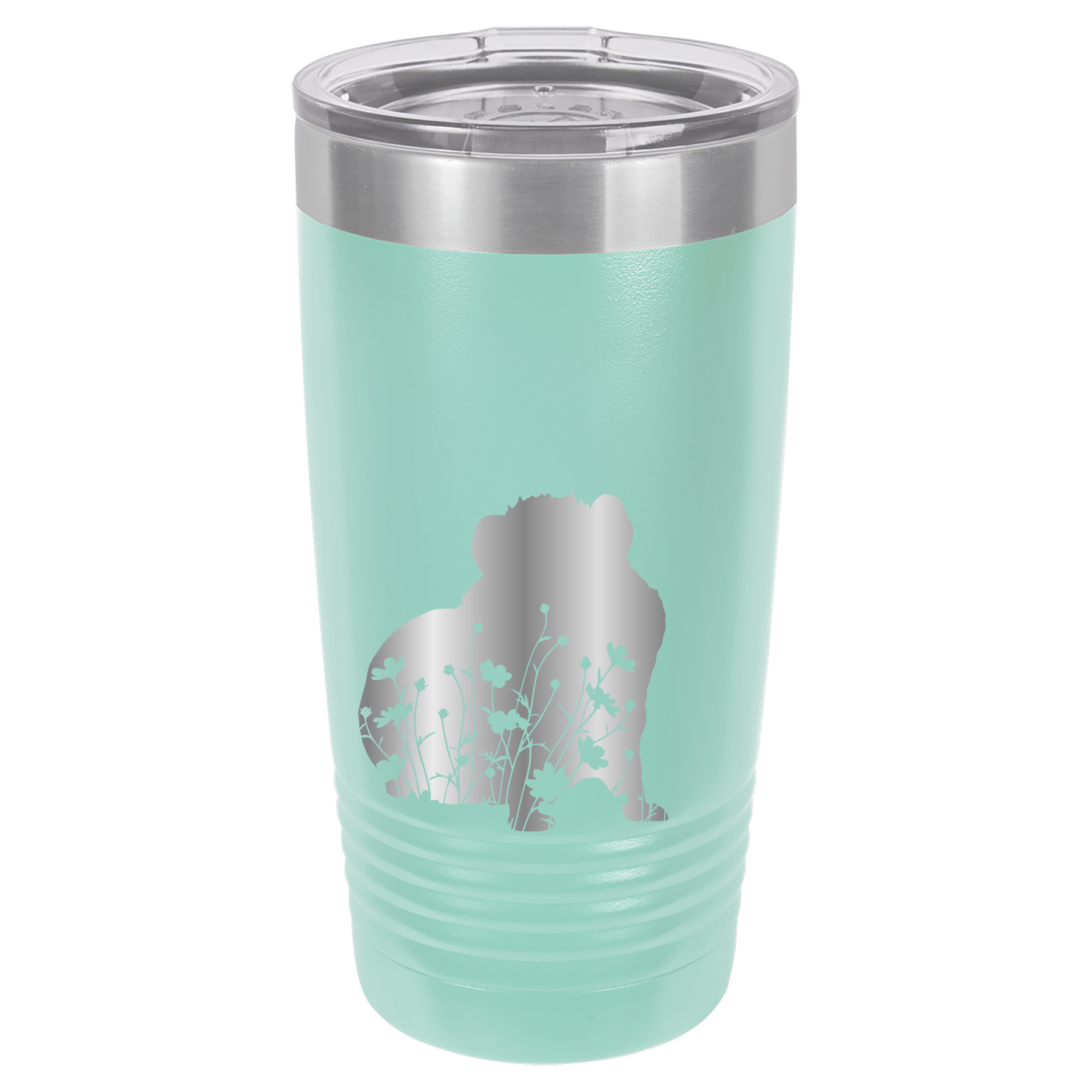 Floral Guinea Pig Design - 20oz Polar Camel Tumbler image 4