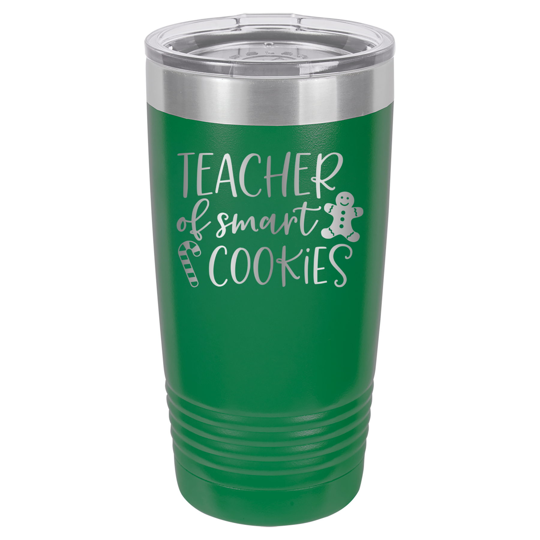Teacher Of Smart Cookies - 20oz Polar Camel Tumbler - Green image