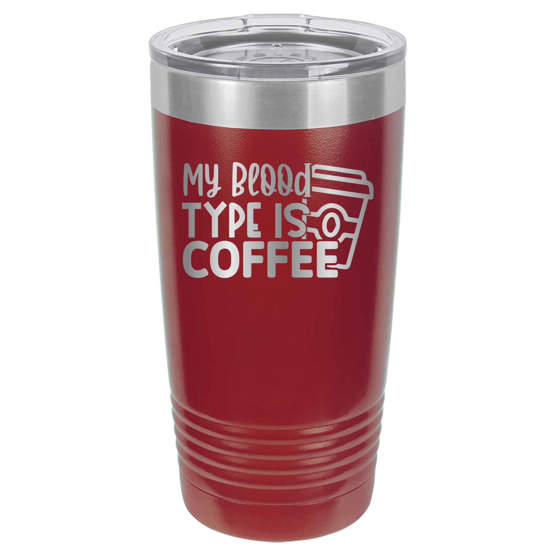 My Blood Type Is Coffee - 20oz Polar Camel Tumbler image 10
