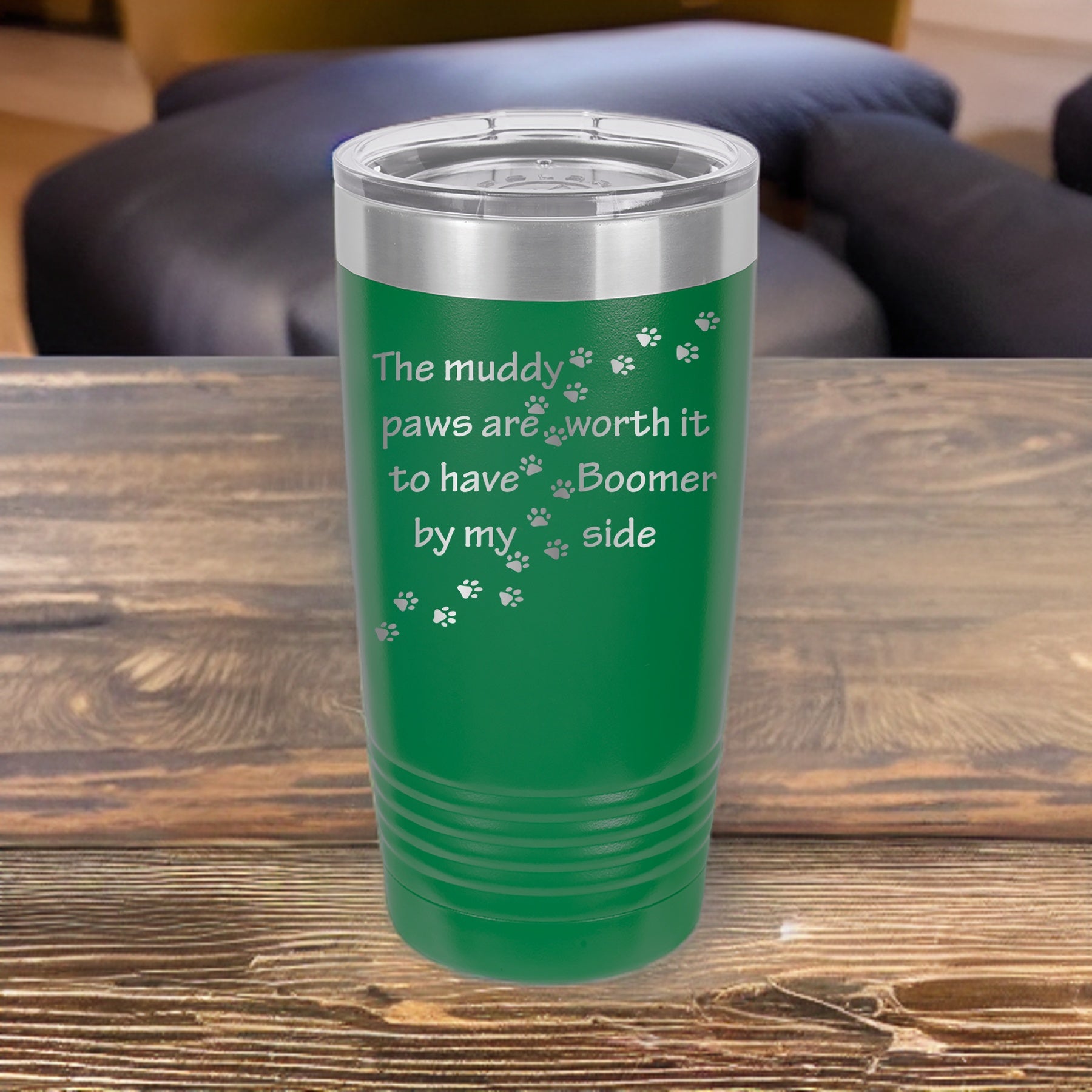 Muddy Paws - Dog 20oz Polar Camel Tumbler - Can Be Customized image 1