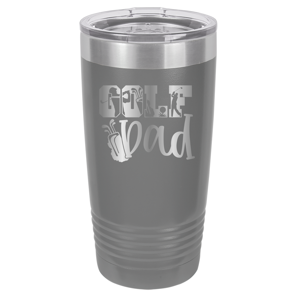 Golf Dad - 20oz Polar Camel Tumbler - Gray image