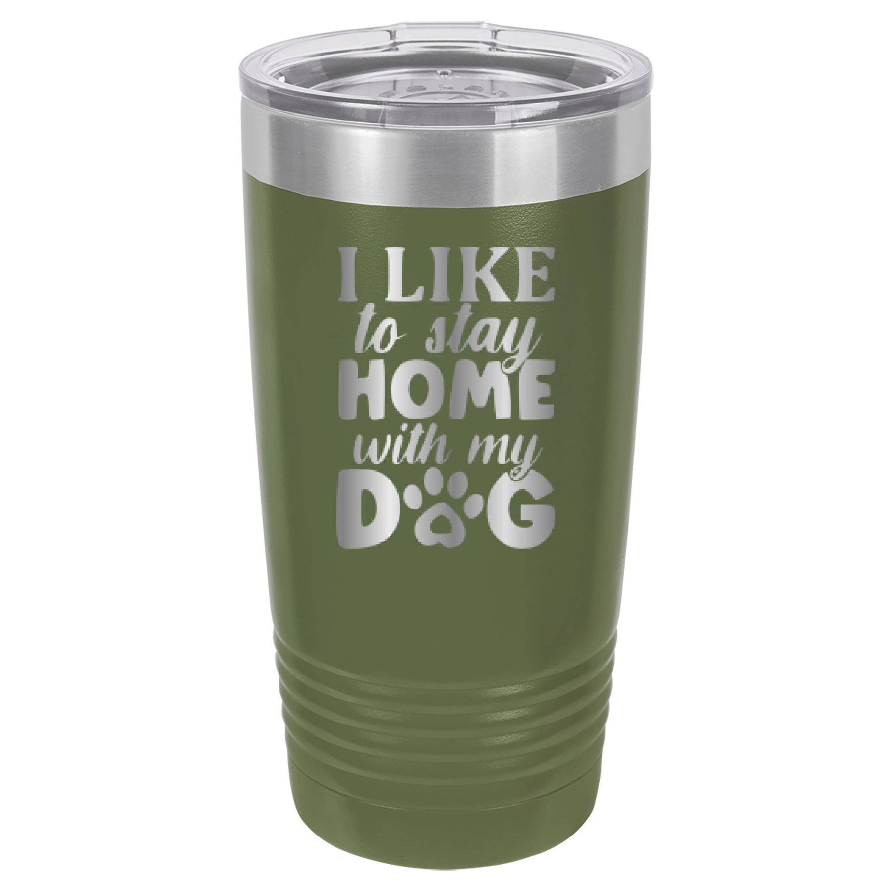 I Like To Stay Home With My Dog - 20oz Polar Camel Tumbler image 8