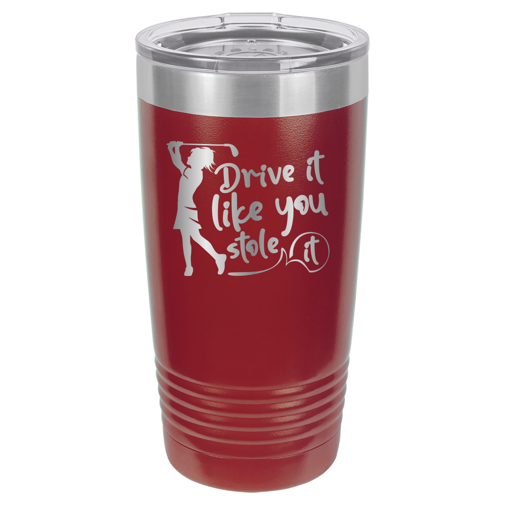 Drive It Like You Stole It (Female) - Golf - 20oz Polar Camel Tumbler image 10