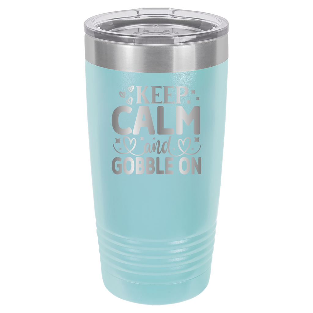 Keep Calm and Gobble On - 20oz Polar Camel Tumbler image 12