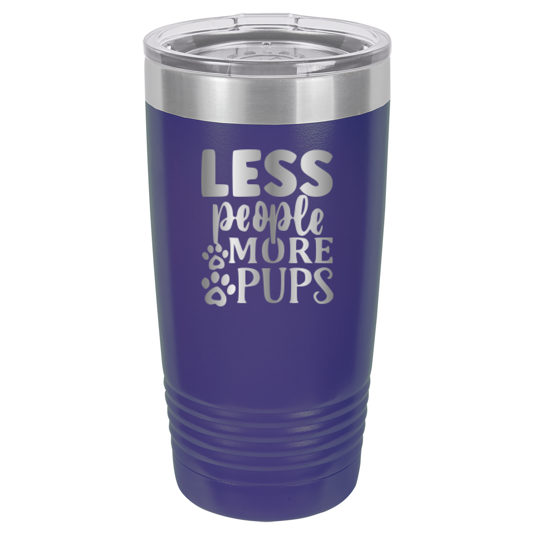 Less People More Pups - 20oz Polar Camel Tumbler image 5