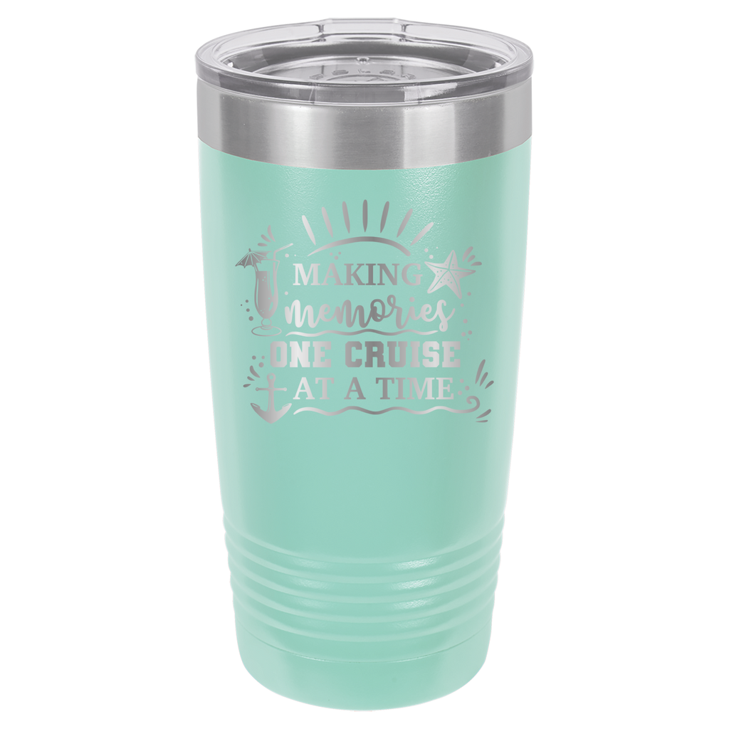 Making Memories One Cruise At A Time - 20oz Polar Camel Tumbler - Teal image